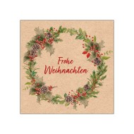 Serviette "Frohe Weihnachten" - 80 % Recycling