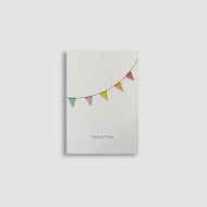 Karte mit Graspapier - Happy Birthday