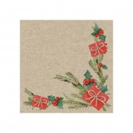 Serviette "Mistel Geschenk" - 100 % Recycling
