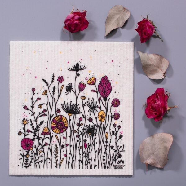 Schwammtuch "Wild Flowers"