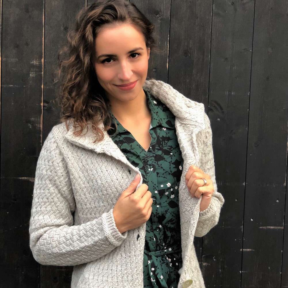 Strickmantel mit Stehkragen IrelandsEye Fair Fashion Sale