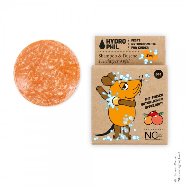 Festes Shampoo & Dusche für Kinder - Fruchtiger Apfel
