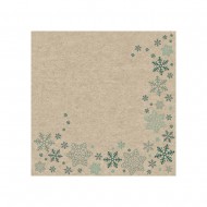 Serviette "Schneeflocken" - 100 % Recycling