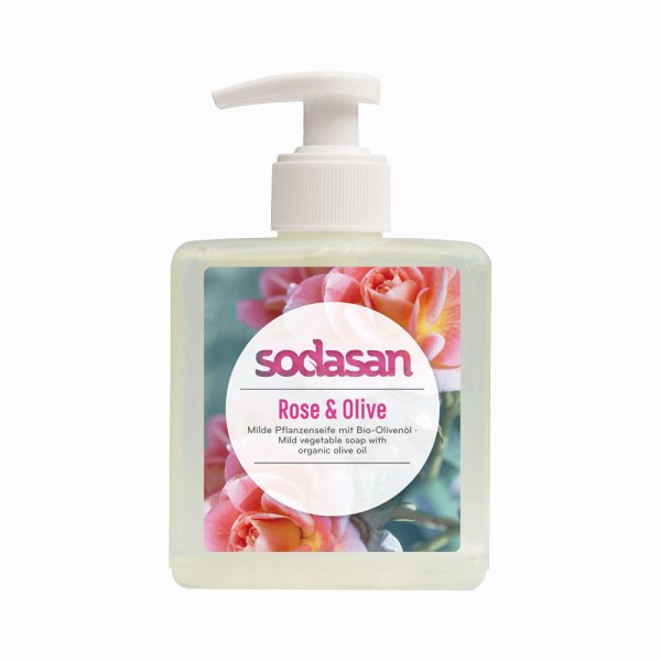 Flüssigseife Rose & Olive Sodasan
