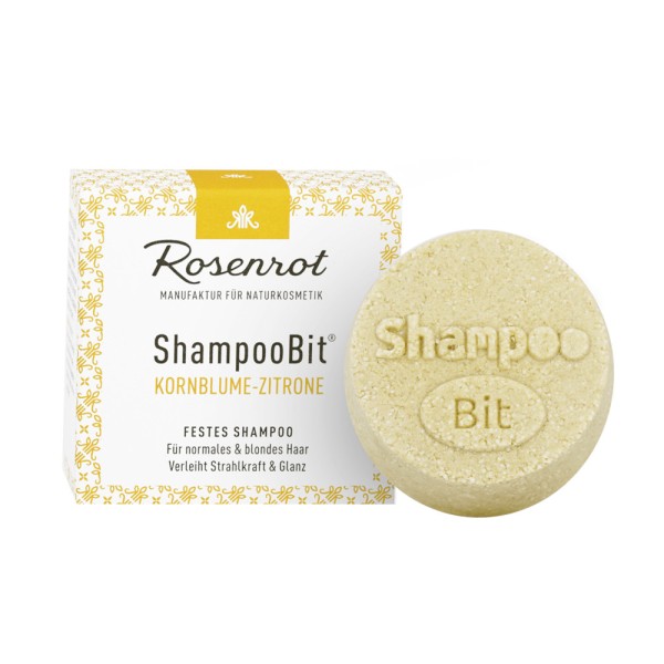Rosenrot ShampooBit helles Haar - Kornblumen-Zitrone