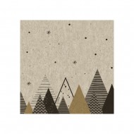 Serviette "Tannenbäume" - 100 % Recycling