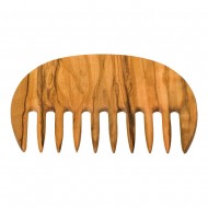 Afrokamm Olivenholz