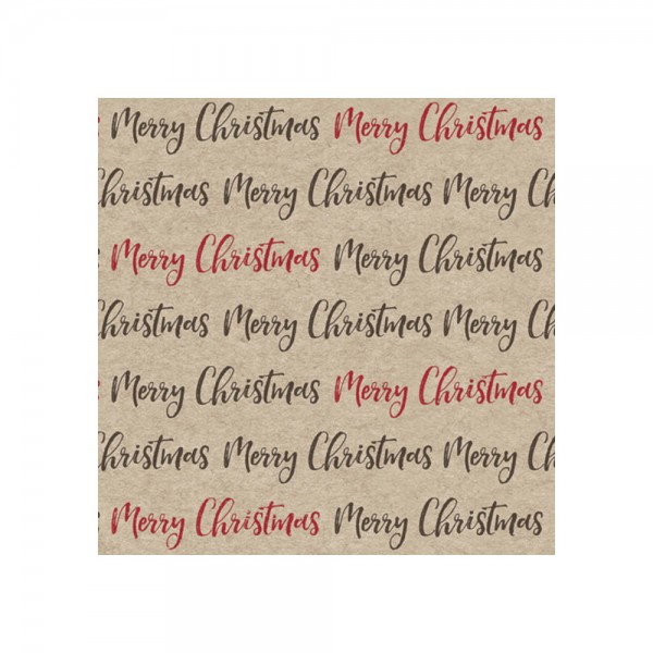 Serviette "Merry Christmas" - 100 % Recycling