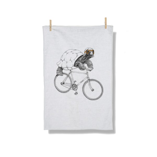 Geschirrtuch - Bike Turtle Tea Towel Greenbomb