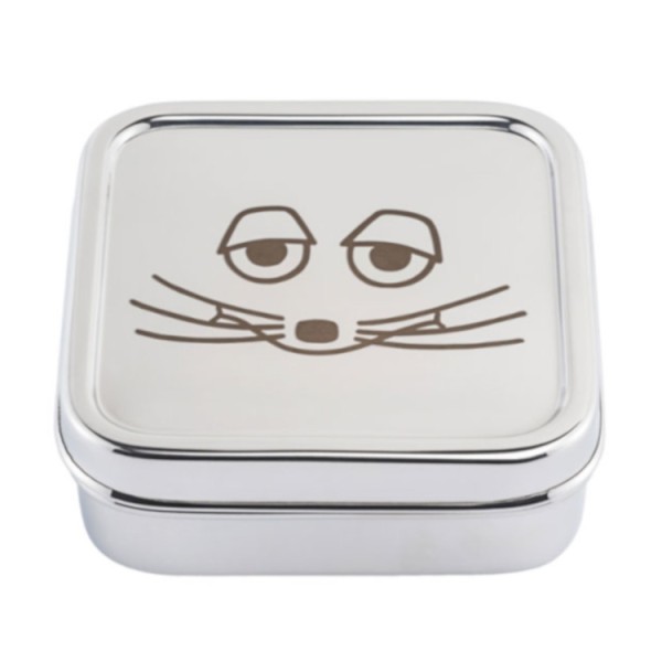 Brotbox aus Edelstahl "Die Maus hat Soul"