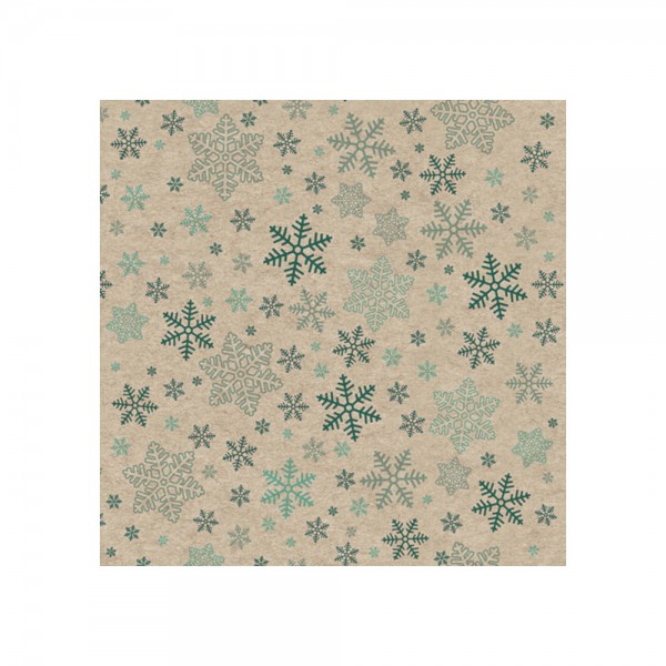 Serviette "Schneeflockenmuster" - 100 % Recycling