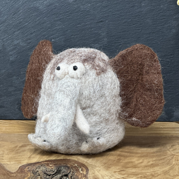 Eierwärmer aus Filz - Elefant