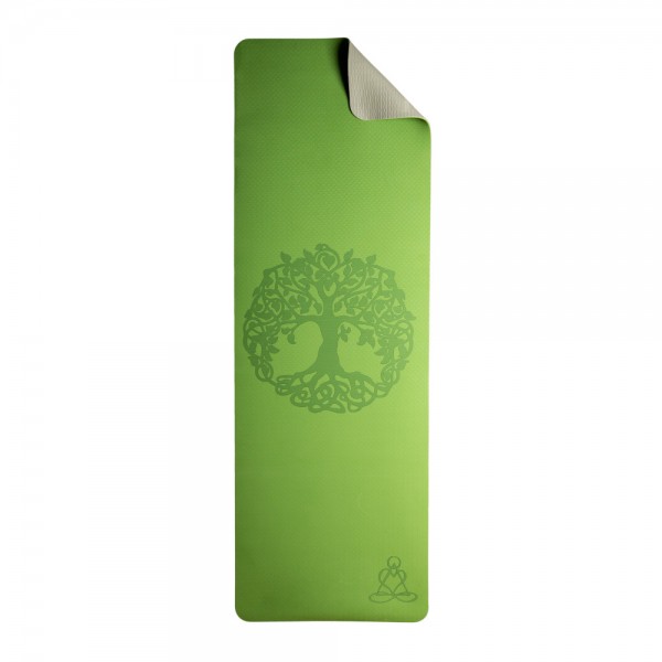 Yogamatte aus TPE 6 mm - grün