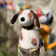 Eierwärmer aus Filz - Beagel