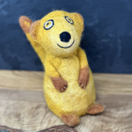 Eierwärmer aus Filz - Erdmännchen Eierwärmer aus Filz - Erdmännchen