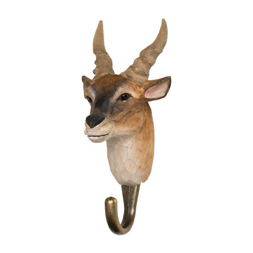 Handgeschnitzter Haken - Elenantilope