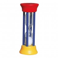 Zahnputzuhr rot-gelb-blau