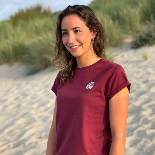 T-Shirt Kleine Murmel - dunkelrot