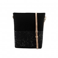 UlStO Handtasche Pectina - schwarz-gold