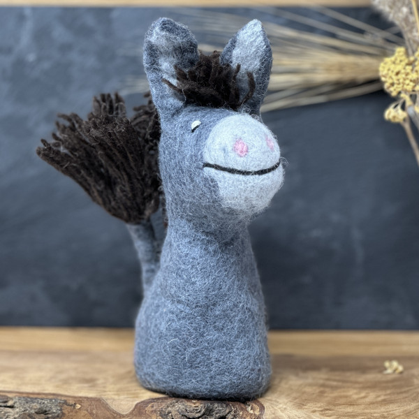 Eierwärmer aus Filz - Esel
