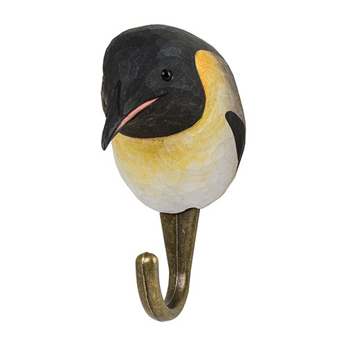 Handgeschnitzter Haken - Pinguin
