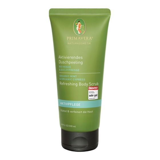 Aktivierendes Duschpeeling Bio Minze & Bio Zypresse Primavera