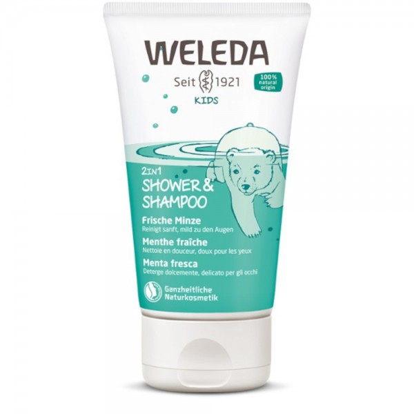 Kids 2in1 Shower & Shampoo Frische Minze Weleda