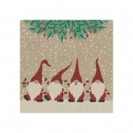 Serviette "Weihnachtszwerge" - 100 % Recycling