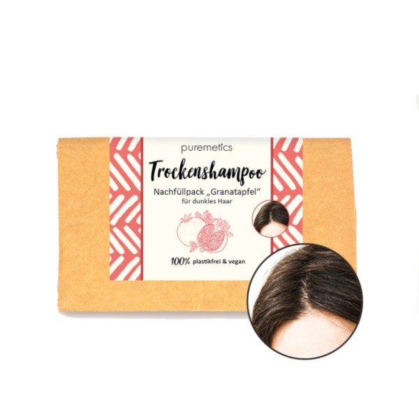 Nachfüllpack Trockenshampoo dunkles Haar - Granatapfel