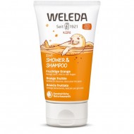 Kids 2in1 Shower & Shampoo Fruchtige Orange Weleda