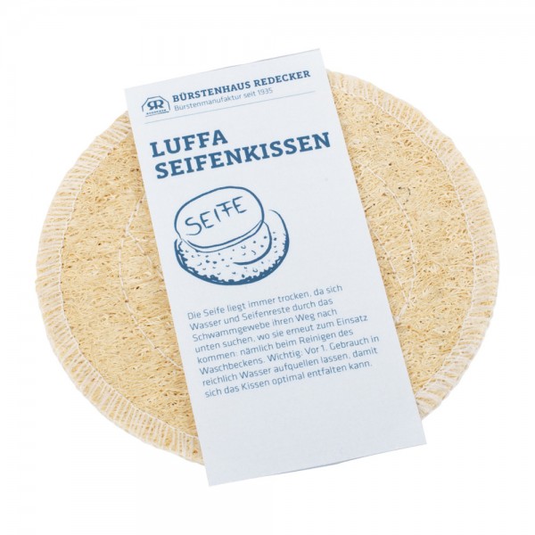 Luffa Seifenkissen rund