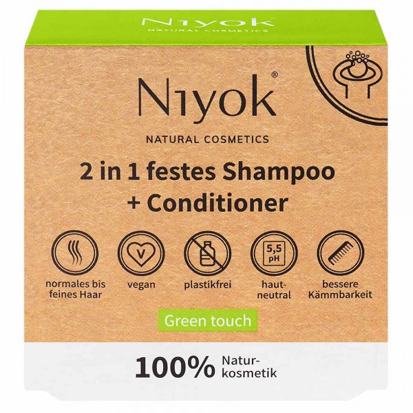 2in1 festes Shampoo + Conditioner - Green Touch