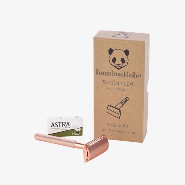 Rasierhobel matt rosegold