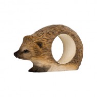 Handgeschnitzter Serviettenring - Igel