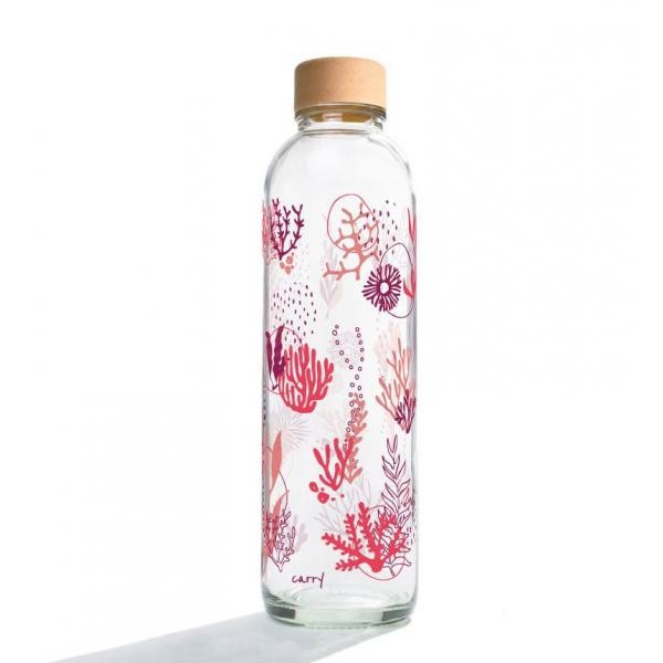 Carry Bottle Glastrinkflasche 0,7 l - Coral Reef