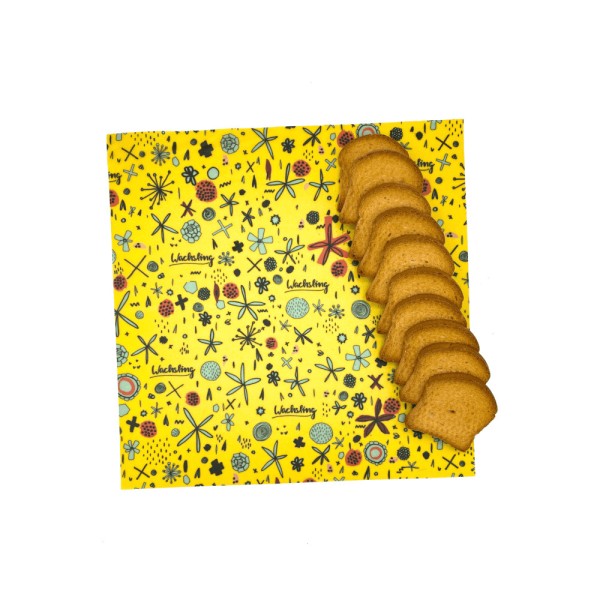 Bienenwachstücher Blumenwiese - Größe L