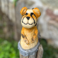 Eierwärmer aus Filz - Gepard