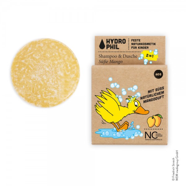 Festes Shampoo & Dusche für Kinder - Süße Mango