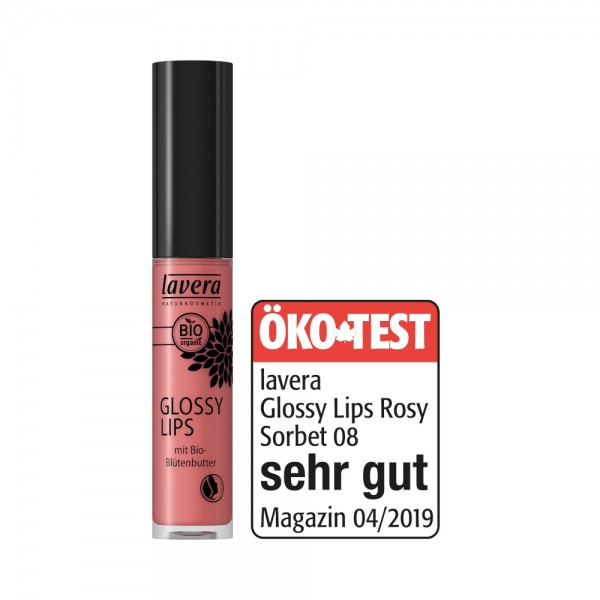 Glossy Lips -Rosy Sorbet 08-Lavera