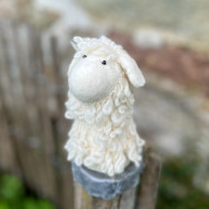 Eierwärmer aus Filz - Schaf weiß