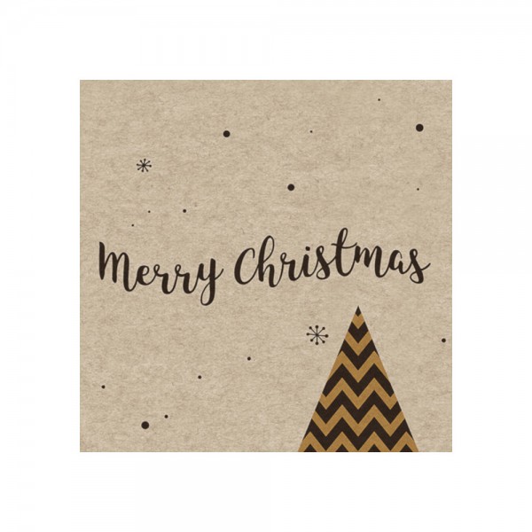 Serviette "Tannenbaum Christmas" - 100 % Recycling
