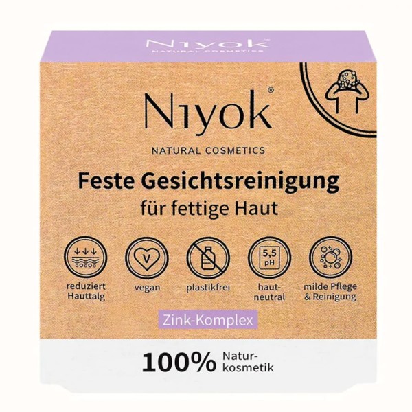 Feste Gesichtsreinigung für fettige Haut
