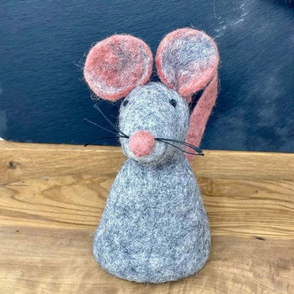 Eierwärmer aus Filz - Maus