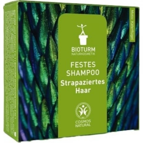 Festes Shampoo Strapaziertes Haar Bioturm