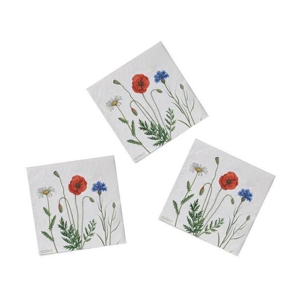 Servietten "Blumen" aus Recyclingpapier