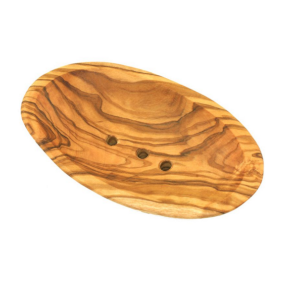 Große Seifenschale aus Olivenholz - oval