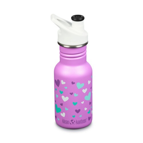 Trinkflasche Kinder "Hearts" mit Sport Cap Klean Kanteen