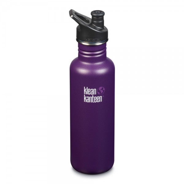 Trinkflasche Classic "Purple" 800 ml mit Sport Cap - Klean Kanteen