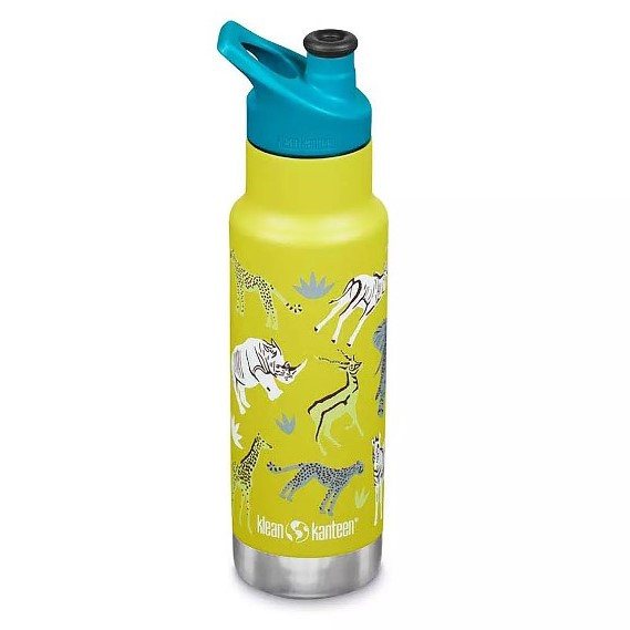 Isolierte Trinkflasche Kinder 355 ml mit Sport Cap - Safari