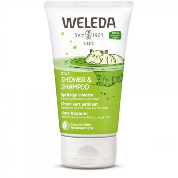Kids 2in1 Shower & Shampoo Spritzige Limette Weleda